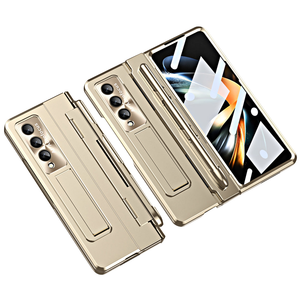 For Samsung Galaxy Z Fold4 5G Anti-drop Hard PC Back Cover Folding Phone Case with Stylus Lens Film and Tempered Glass Screen Film For Samsung Galaxy Z Fold4 5G Anti-drop Hard PC Back Cover Folding Phone Case with Stylus Lens Film and Tempered Glass Screen Film